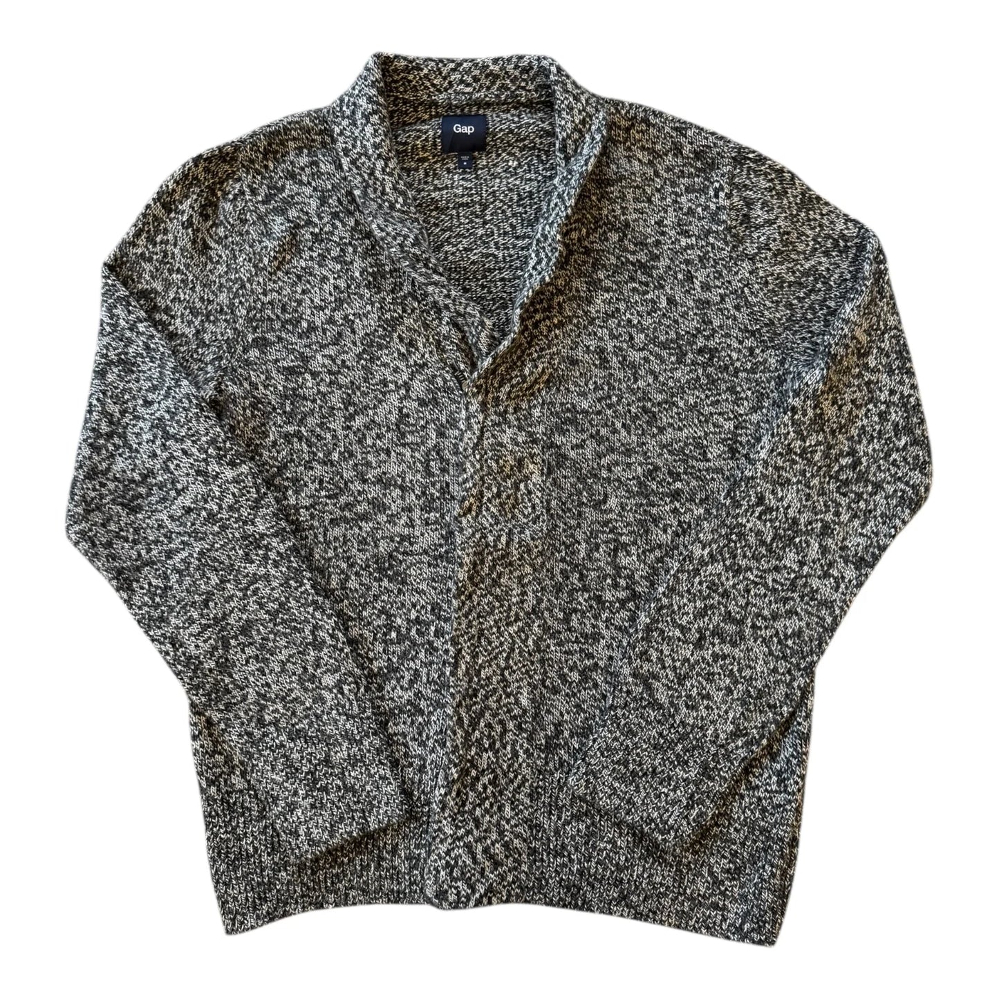 Woman's Medium Gap Grey Knitted Zip Up Jumper