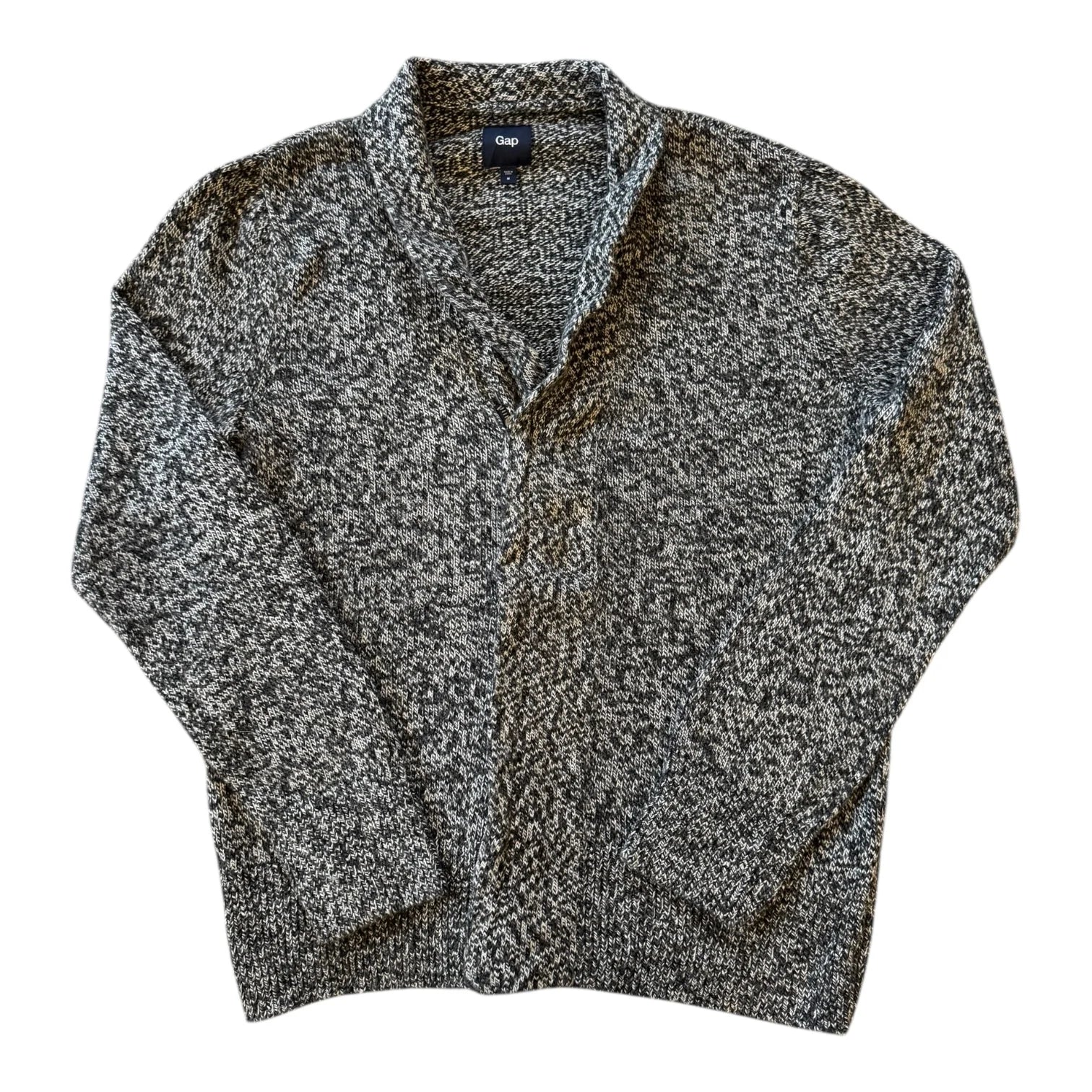 Woman's Medium Gap Grey Knitted Zip Up Jumper