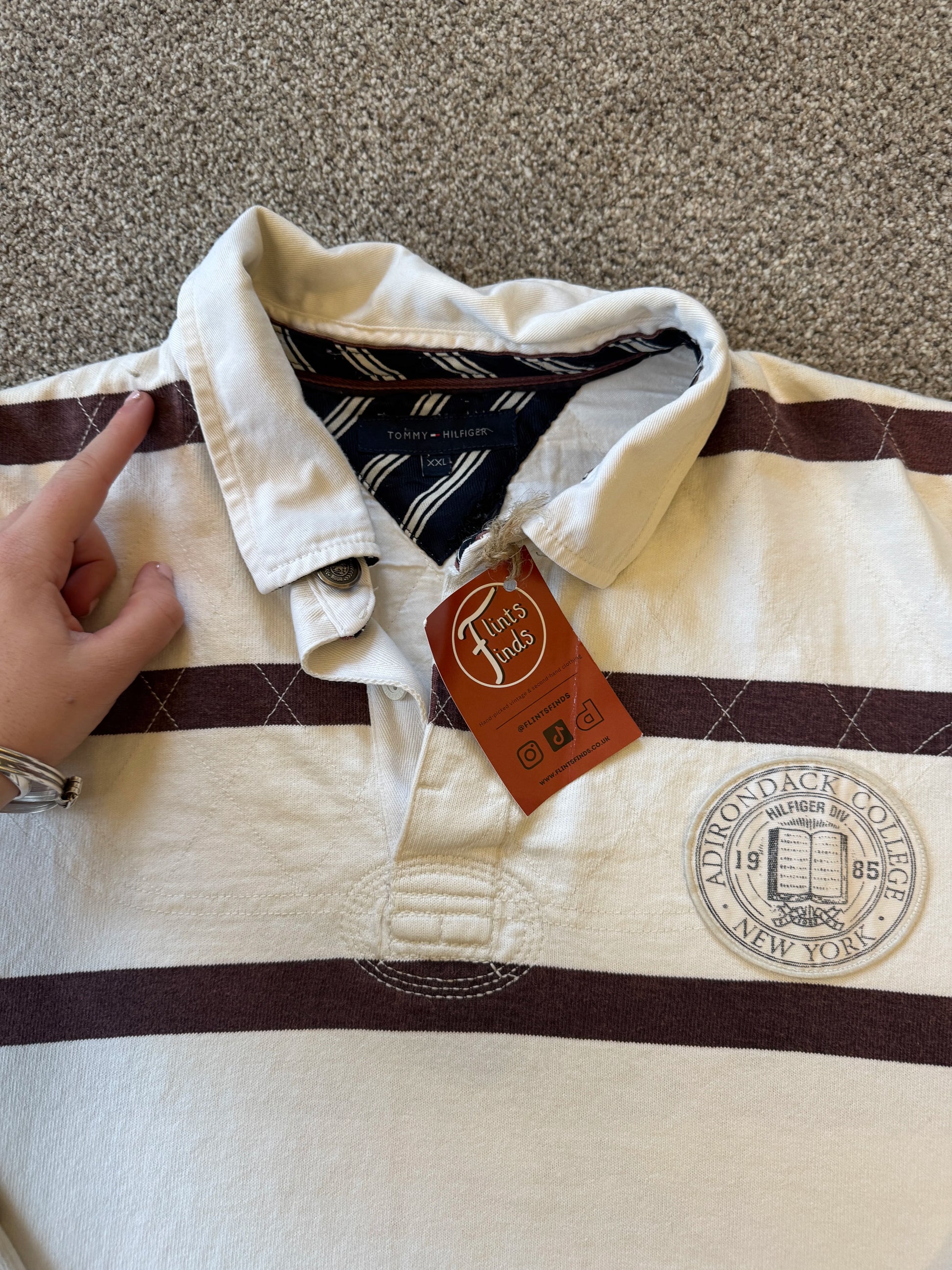 Extra large Tommy Hilfiger Beige Rugby Shirt