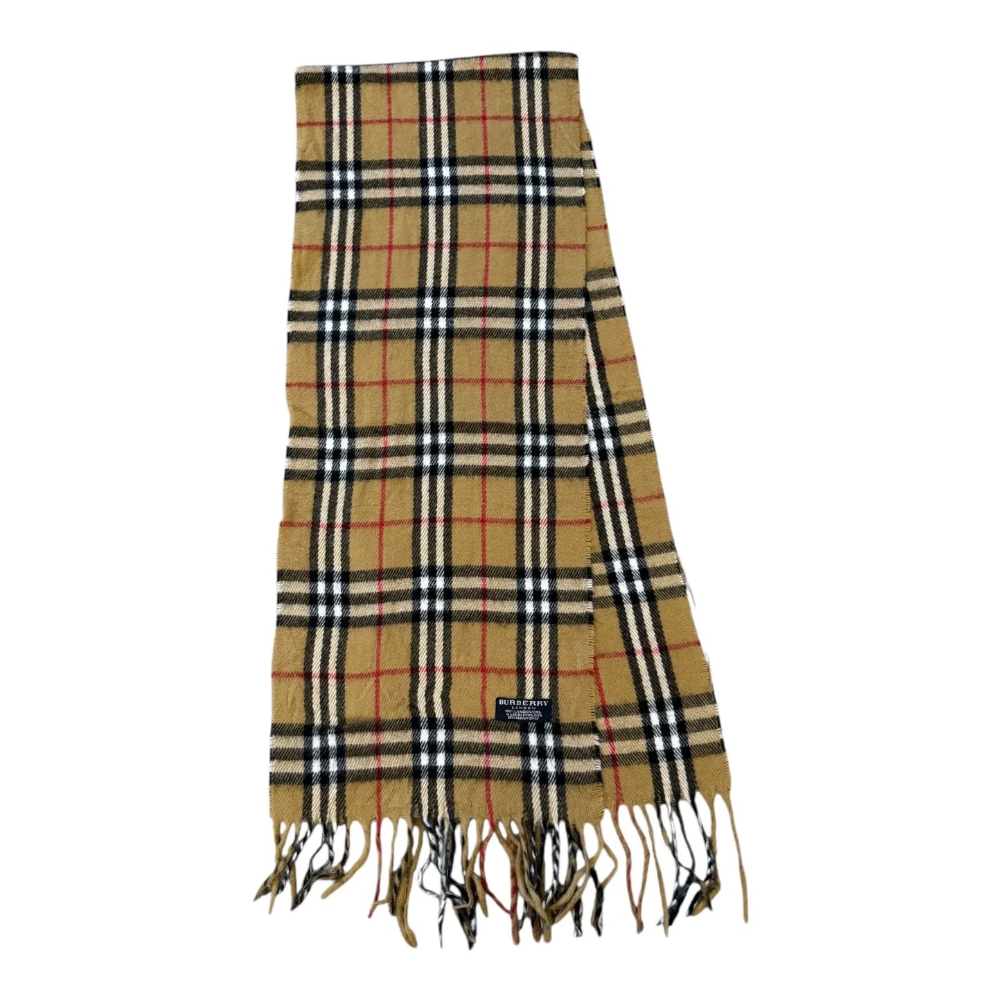 Burberry Lambswool Beige Scarf