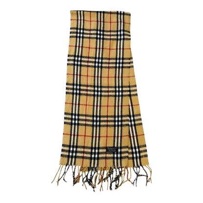 Burberrys Beige Lambswool Scarf