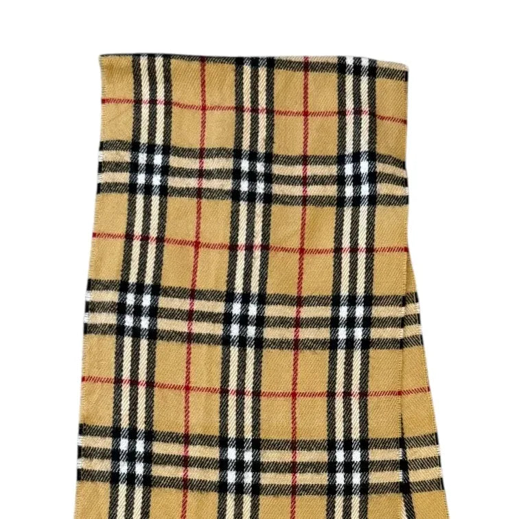 Burberrys Beige Lambswool Scarf
