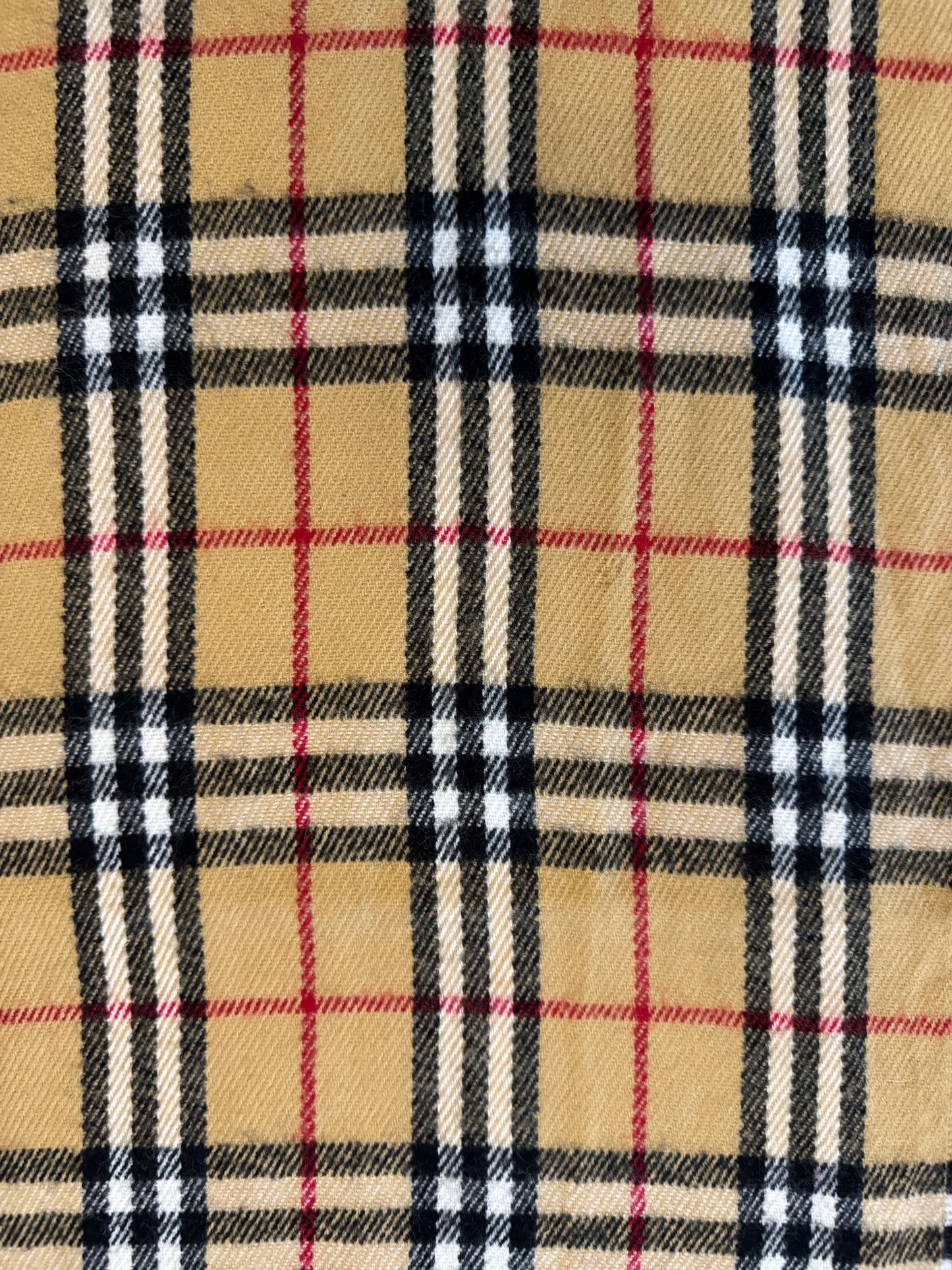 Burberrys Beige Lambswool Scarf