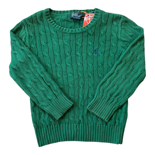 Aged 5 Ralph Lauren Green Cable Knit Jumper