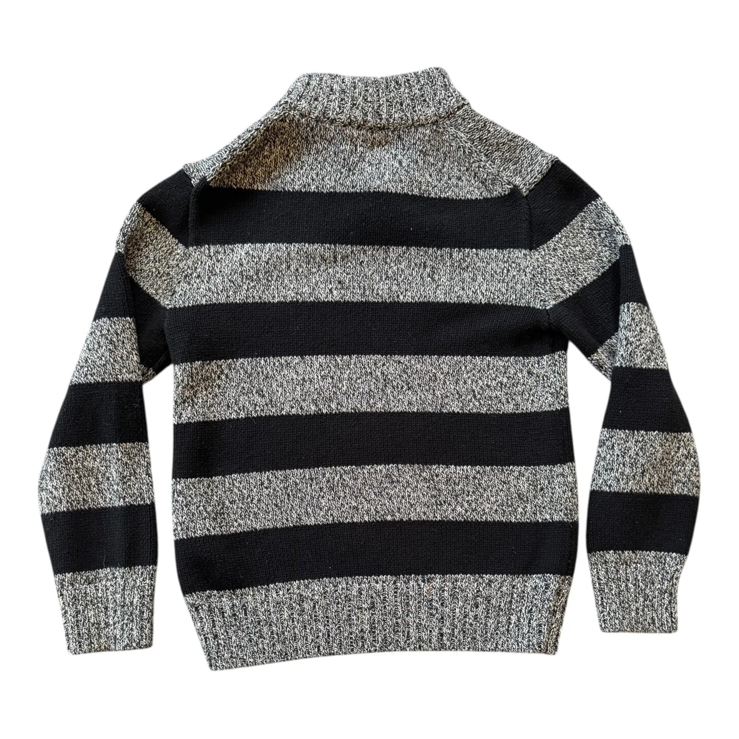 Aged 7 Ralph Lauren Grey Knitted 1/4 Button