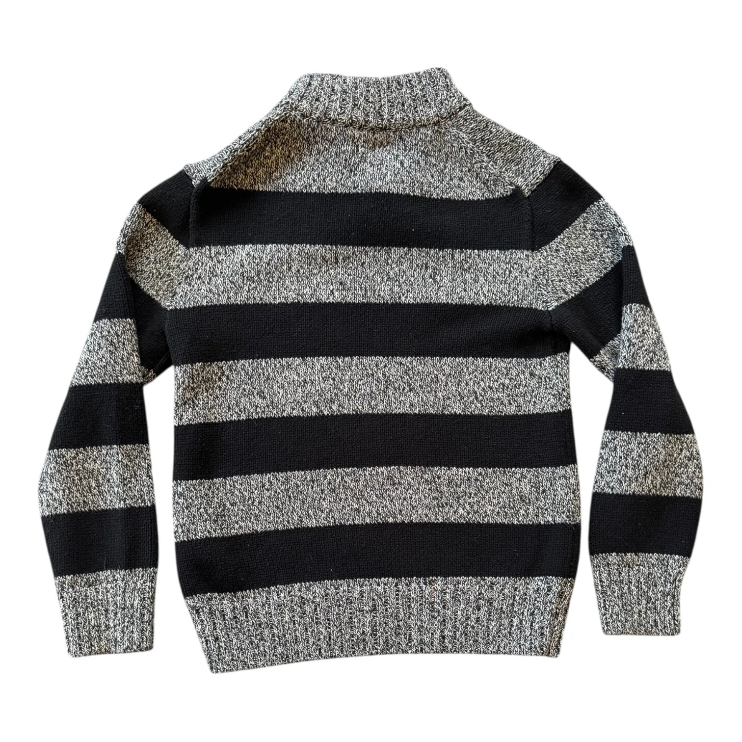 Aged 7 Ralph Lauren Grey Knitted 1/4 Button