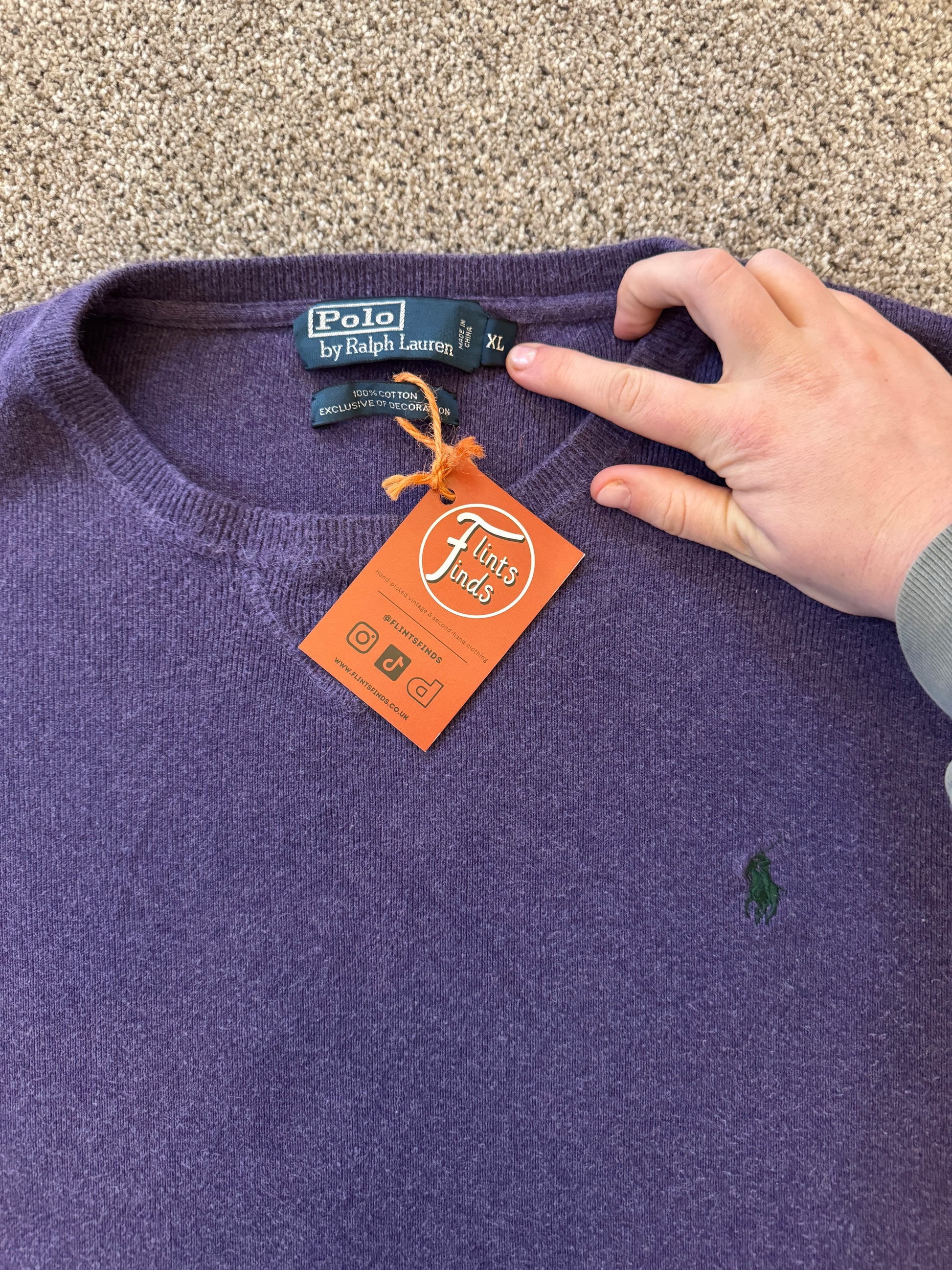 Extra large Ralph Lauren Purple Sweatshirt