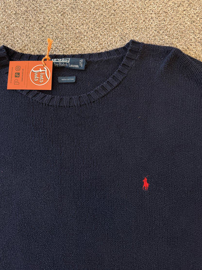 XXL Ralph Lauren Navy Knitted Jumper