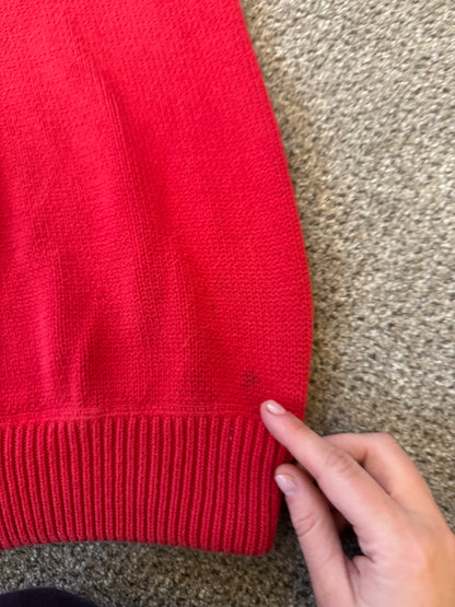 Large Tommy Hilfiger Red Knitted Jumper