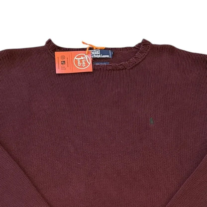 Extra large Ralph Lauren Burgundy Knitted Jumper