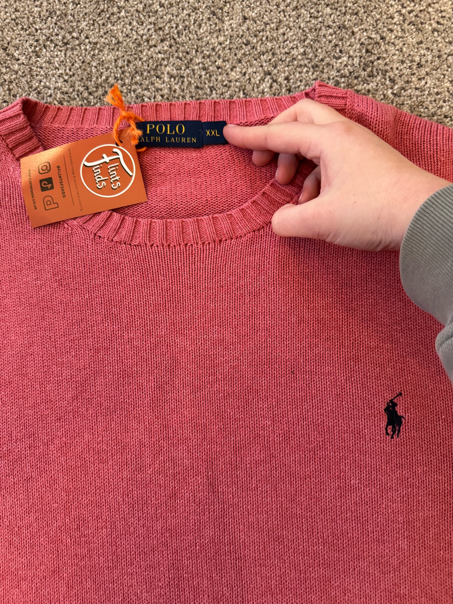 XXL Ralph Lauren Pink Knitted Jumper
