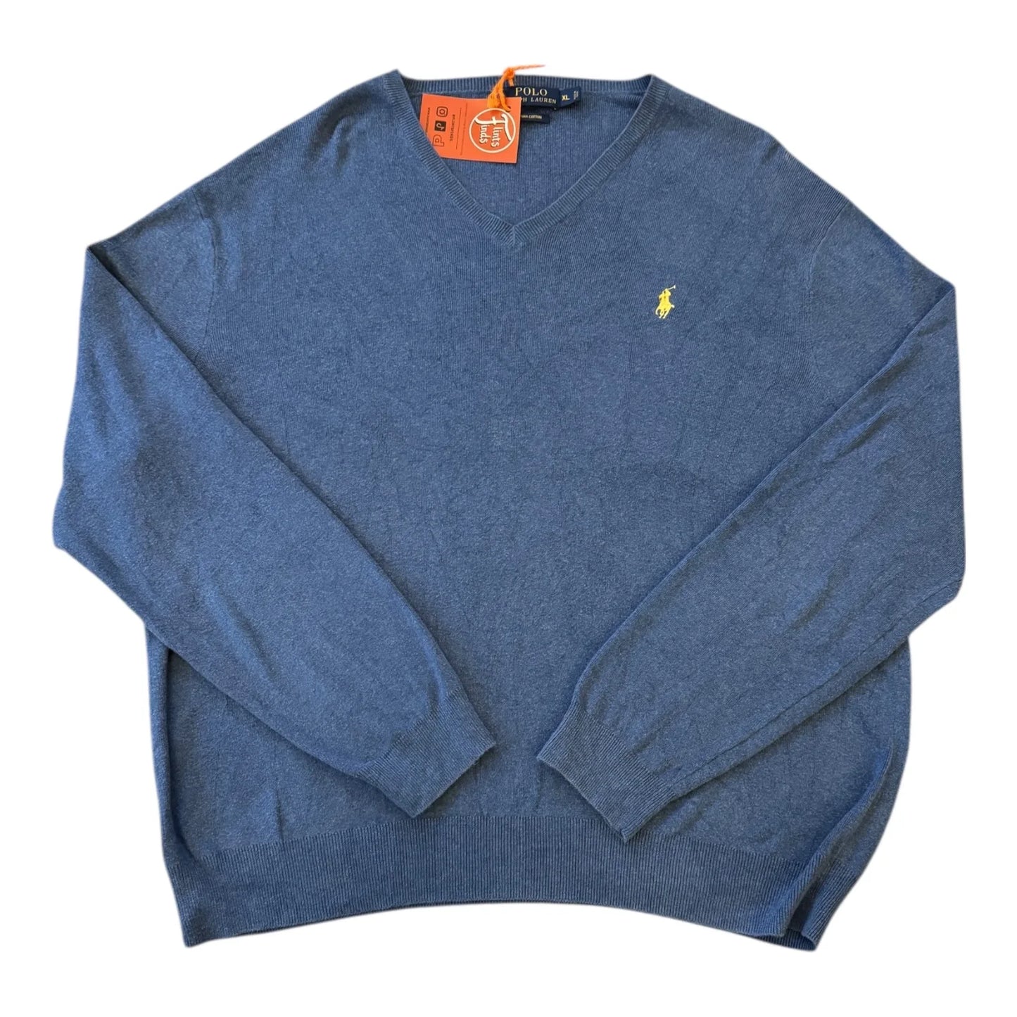 Extra large Ralph Lauren Blue V-Neck Jumper