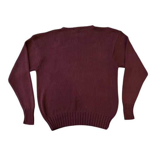 Extra large Ralph Lauren Burgundy Knitted Jumper