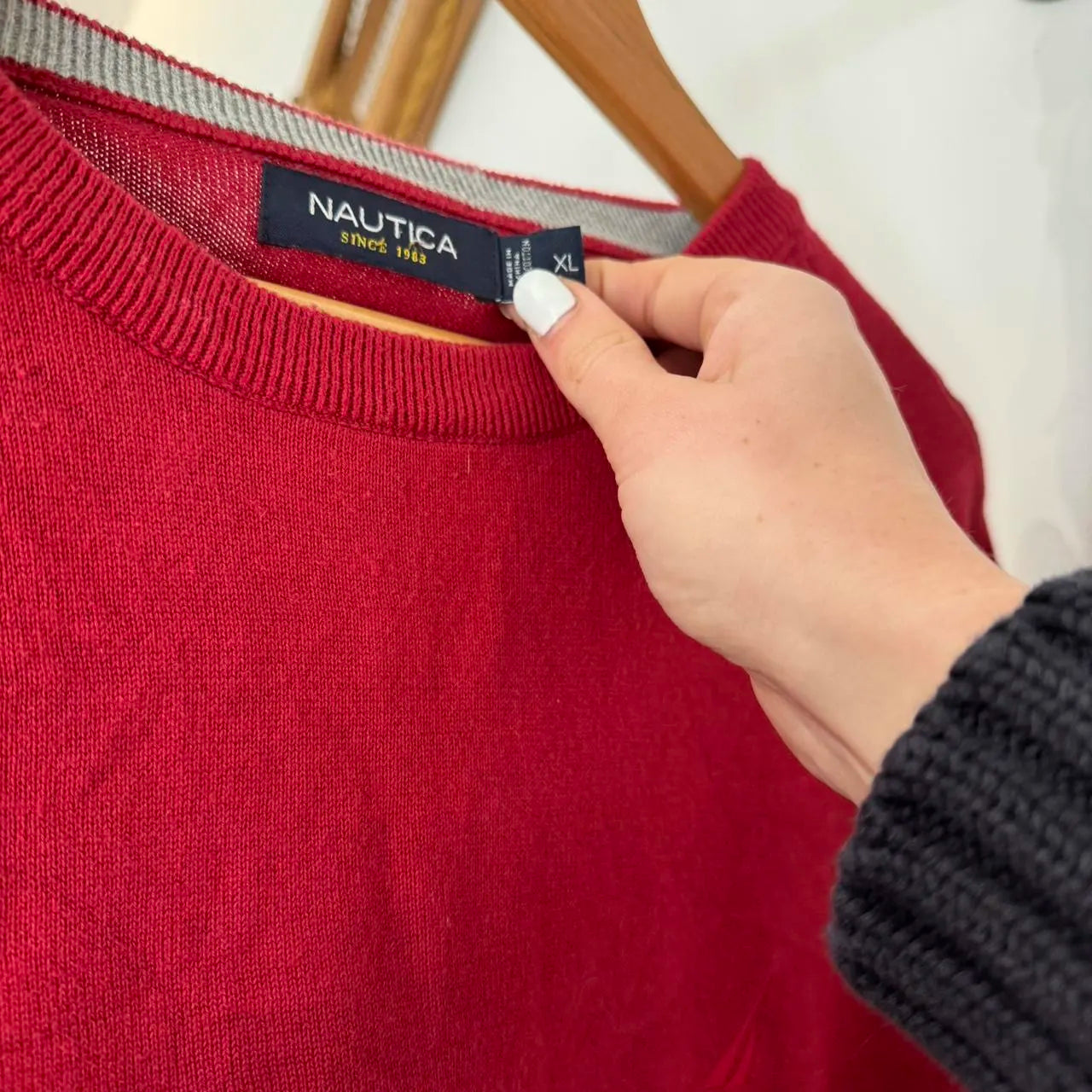 Extra large Nautica Red Knitted Jumper