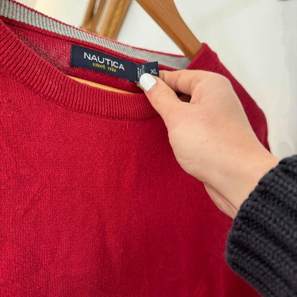 Extra large Nautica Red Knitted Jumper