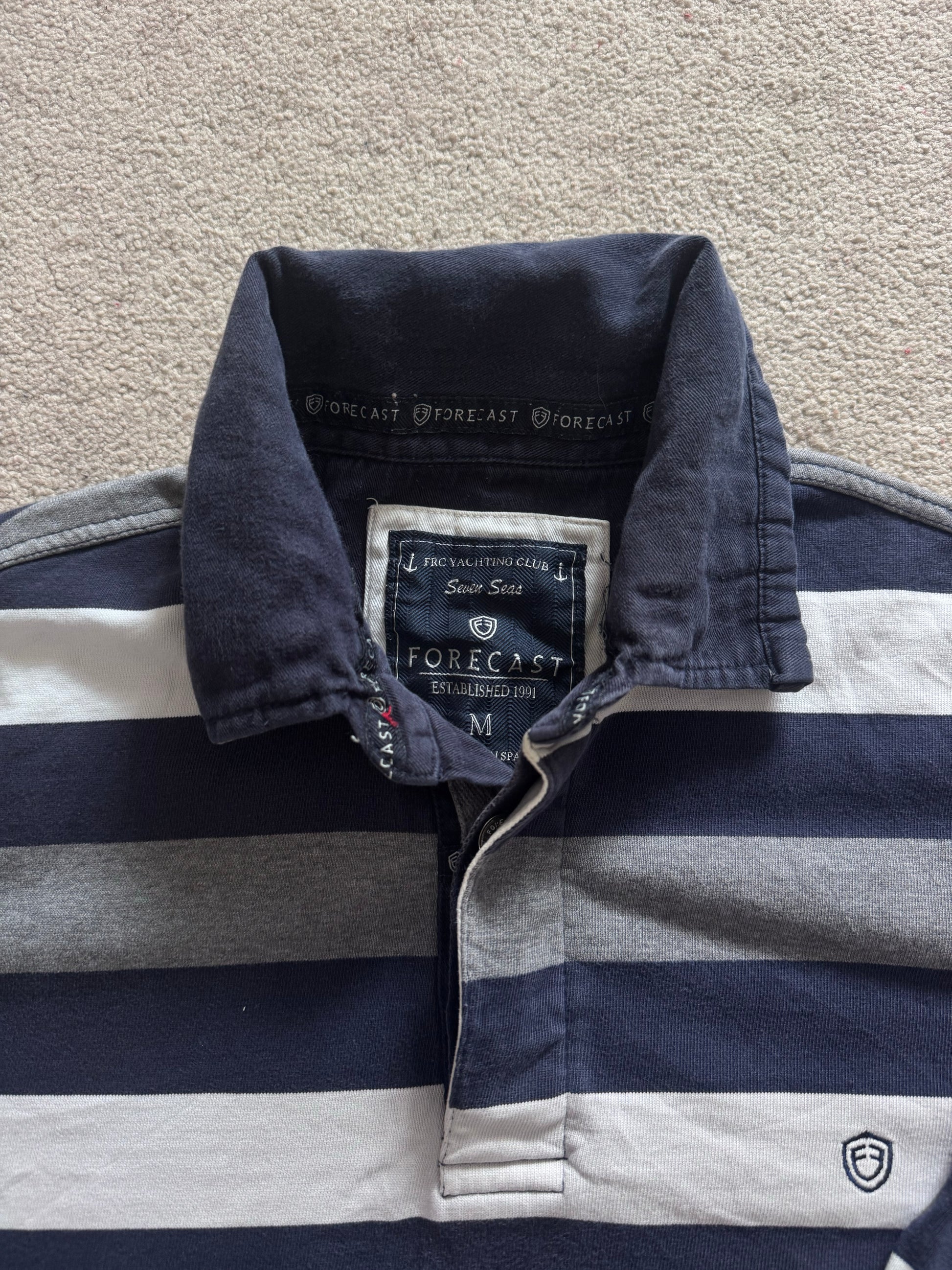 Medium Forecast Navy, White and Grey Rugby Shirt