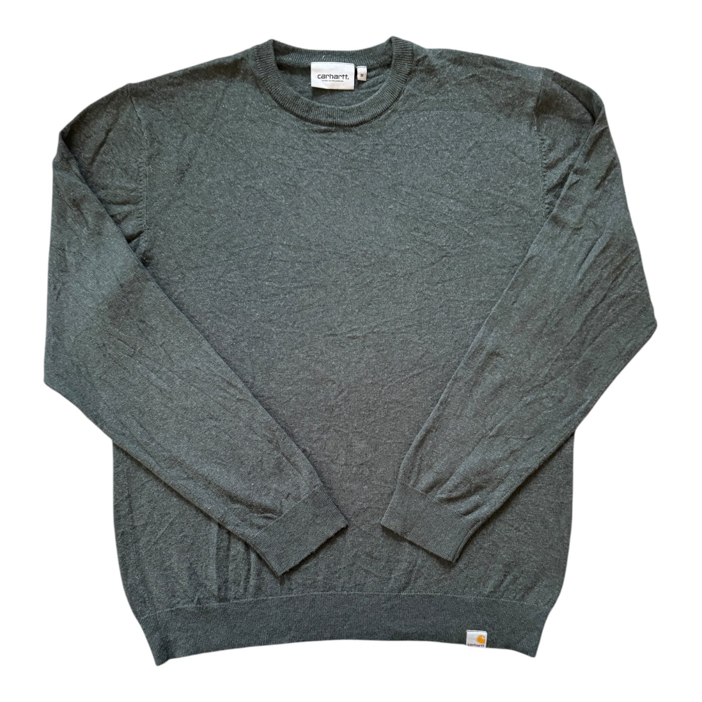Medium Carhartt Green Wool Playoff Sweater
