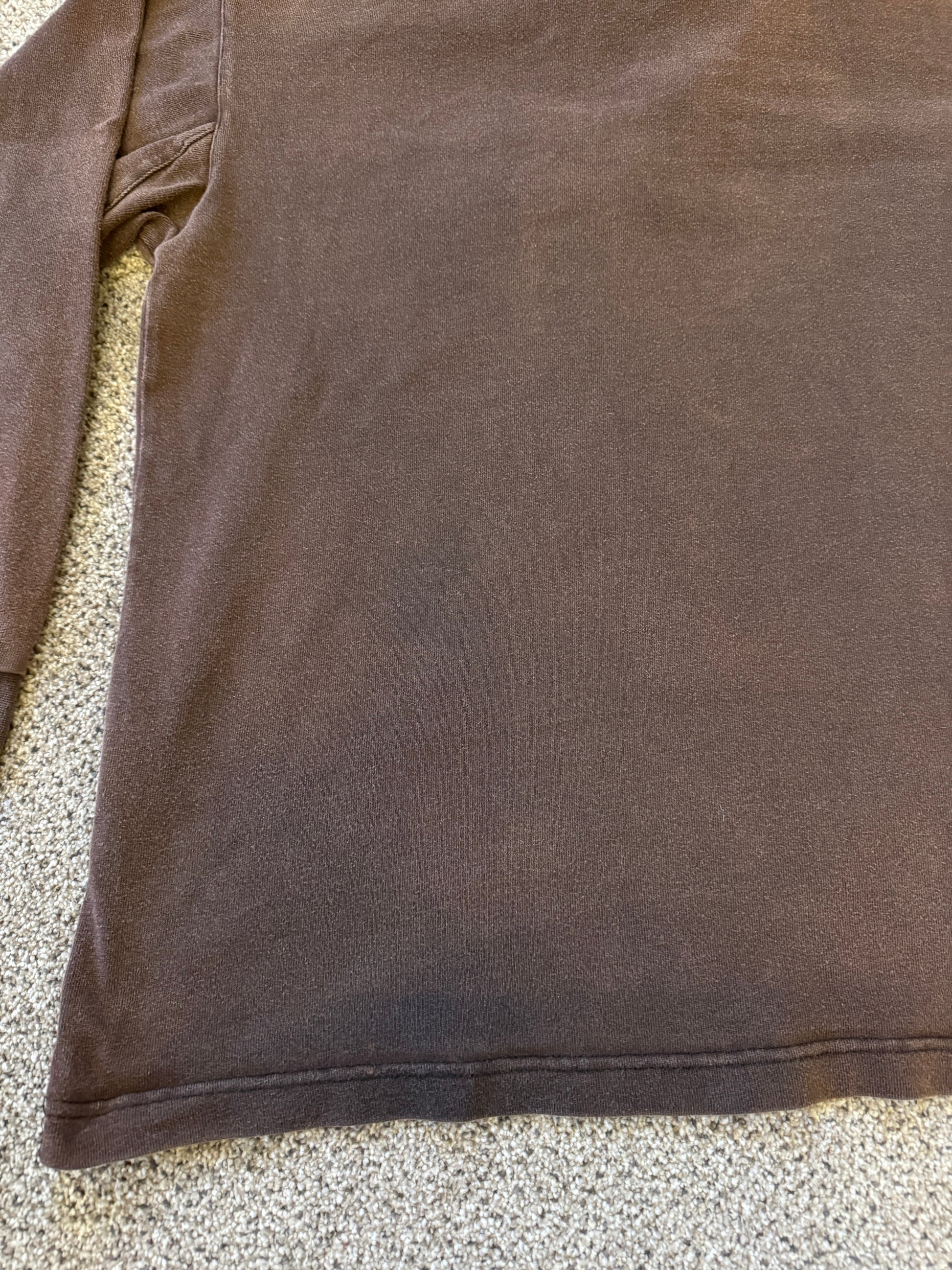 Large Cotton Traders Faded Brown New Zealand All Blacks Rugby Shirt
