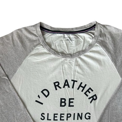 Small Tommy Hilfiger "I'd Rather Be Sleeping" 3/4 Length T-Shirt