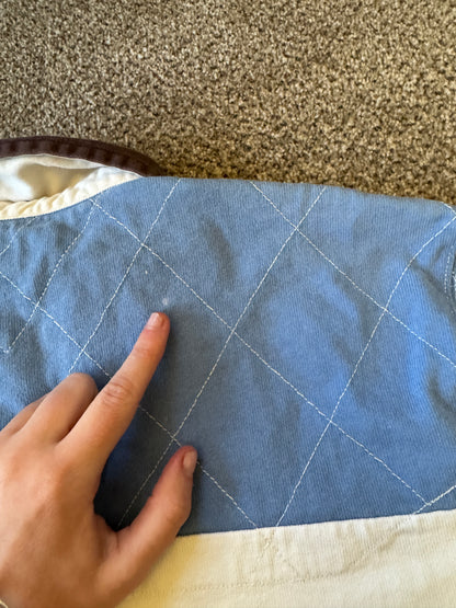 Large Tommy Hilfiger Blue And White Rugby Shirt