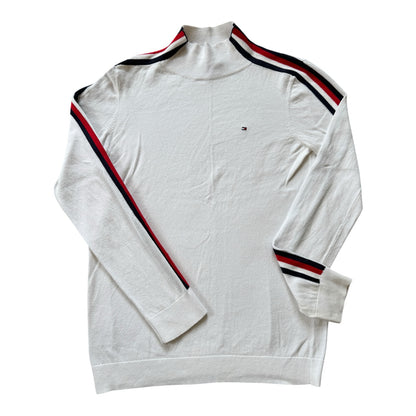 Woman's Extra small Tommy Hilfiger White High Neck Jumper