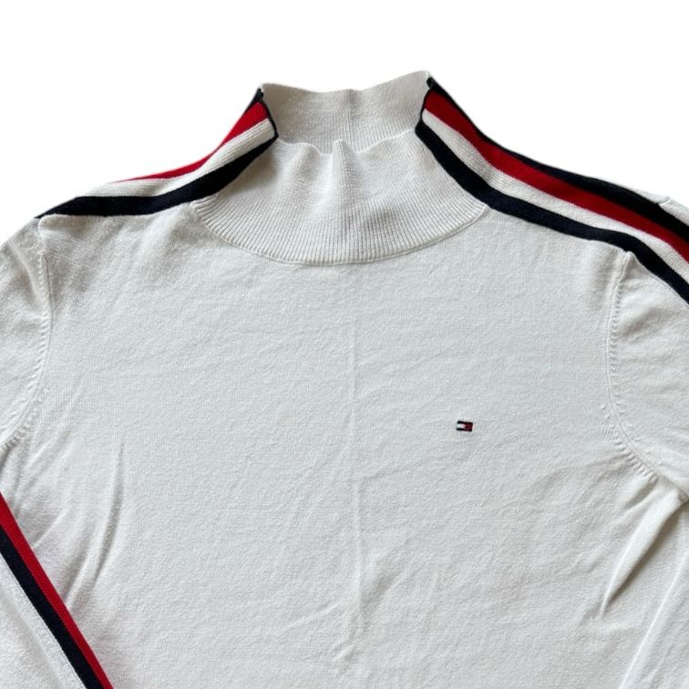 Woman's Extra small Tommy Hilfiger White High Neck Jumper