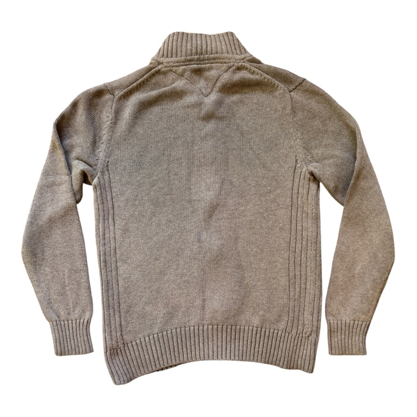 Medium Tommy Hilfiger Beige Grey Full Zip Jumper
