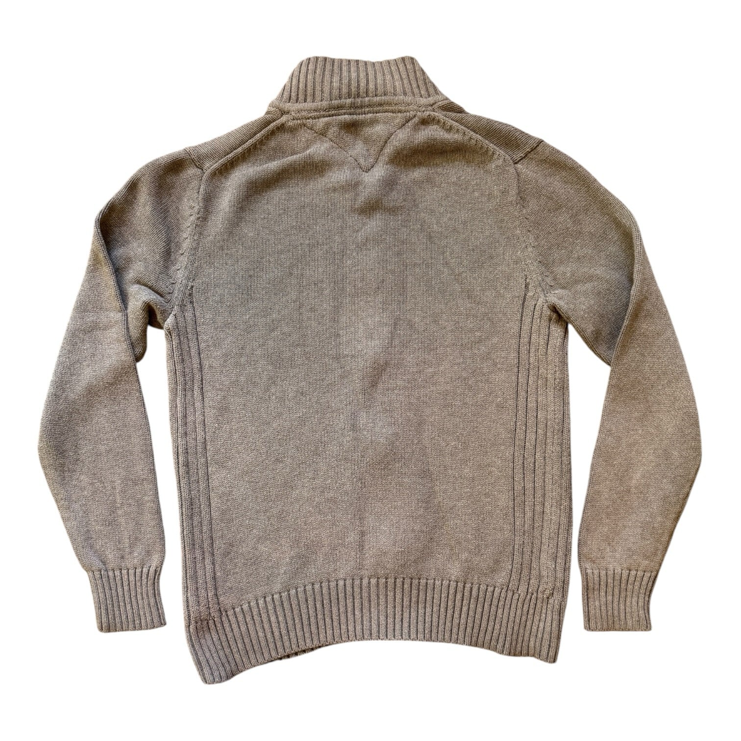 Medium Tommy Hilfiger Beige Grey Full Zip Jumper