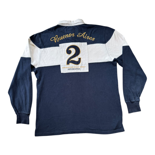 Large Kevingston Navy Argentina Rugby Shirt