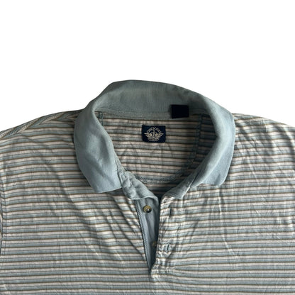 Large Dockers Blue, Green and Beige Polo Shirt