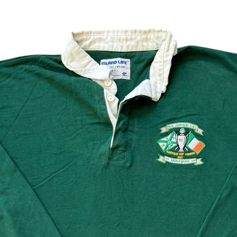 Large Island Life Green European Cup Winners 1967 Rugby Shirt