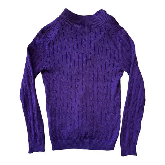 Woman's Medium Ralph Lauren Purple Cable Knit Jumper