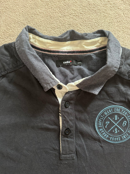 XXL Celio Navy Rugby Shirt
