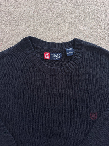 Extra large Chaps Navy Heavy Knitted Jumper