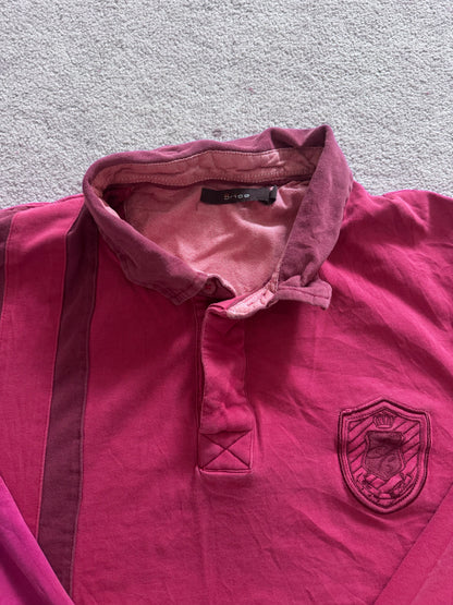 Large Brice Red Central Park Rugby Shirt