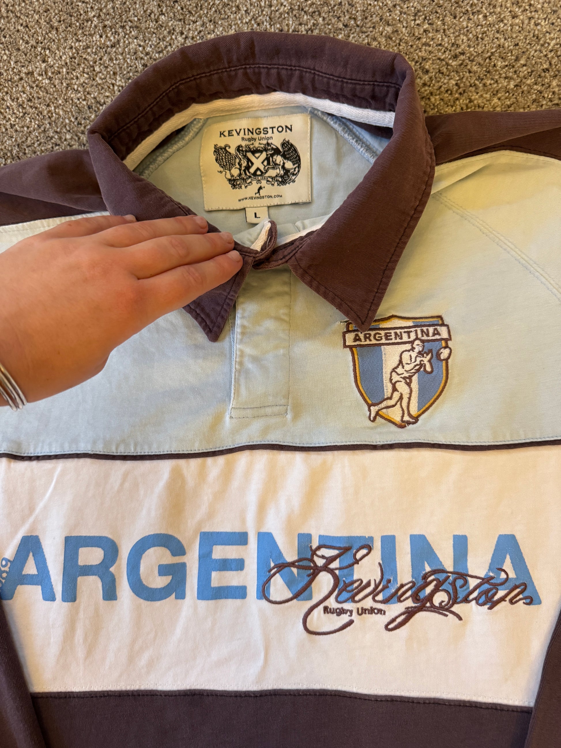 Large Kevingston Argentina Rugby Shirt