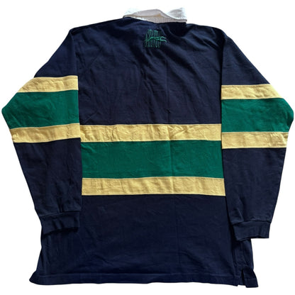 Extra large Status Navy, Yellow and Green Rugby Shirt