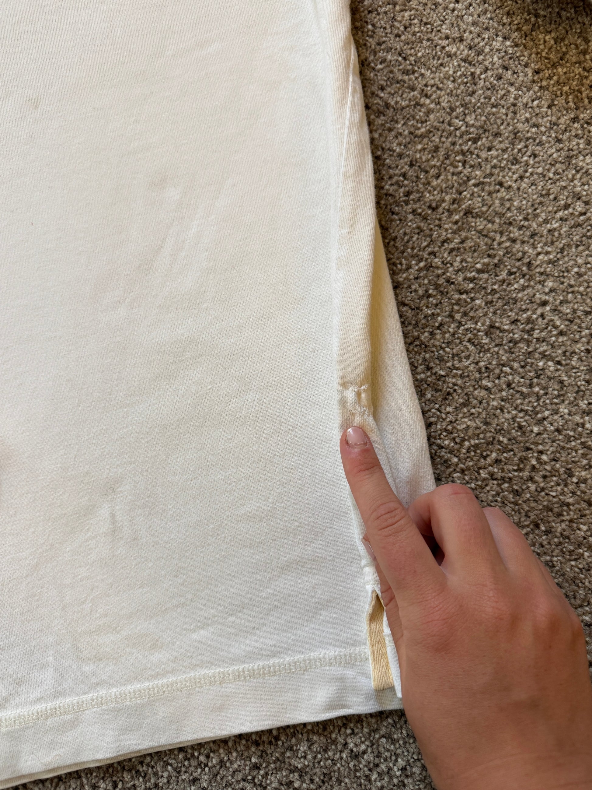 Large Gant White US-12 Rugby Shirt