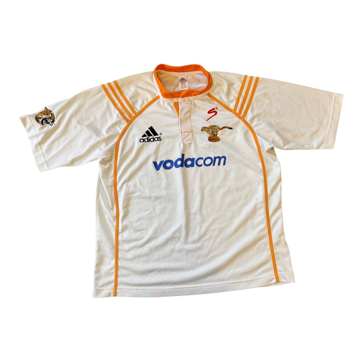 Large 2005 Adidas White Free State Cheetahs Rugby Shirt