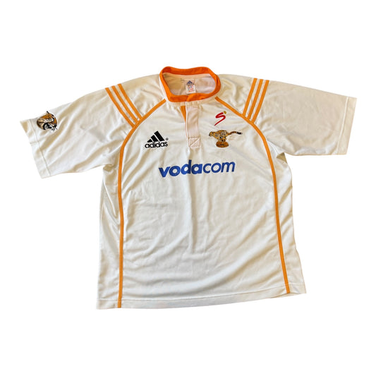 Large 2005 Adidas White Free State Cheetahs Rugby Shirt