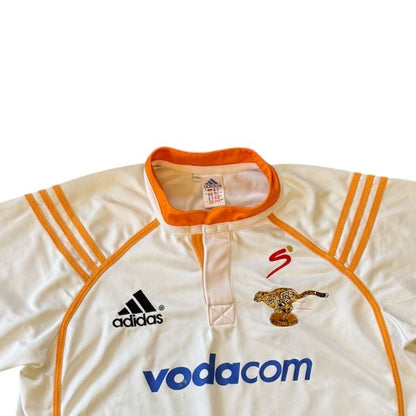 Large 2005 Adidas White Free State Cheetahs Rugby Shirt