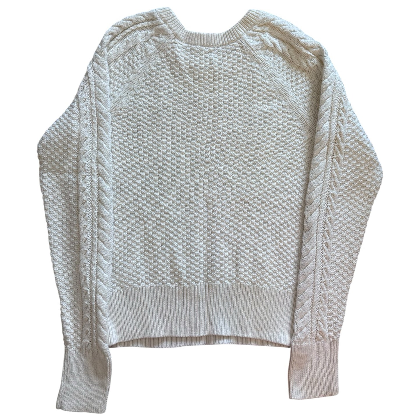 Woman's Small Gap White Cable Knit Jumper