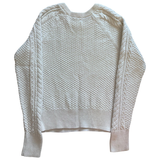 Woman's Small Gap White Cable Knit Jumper