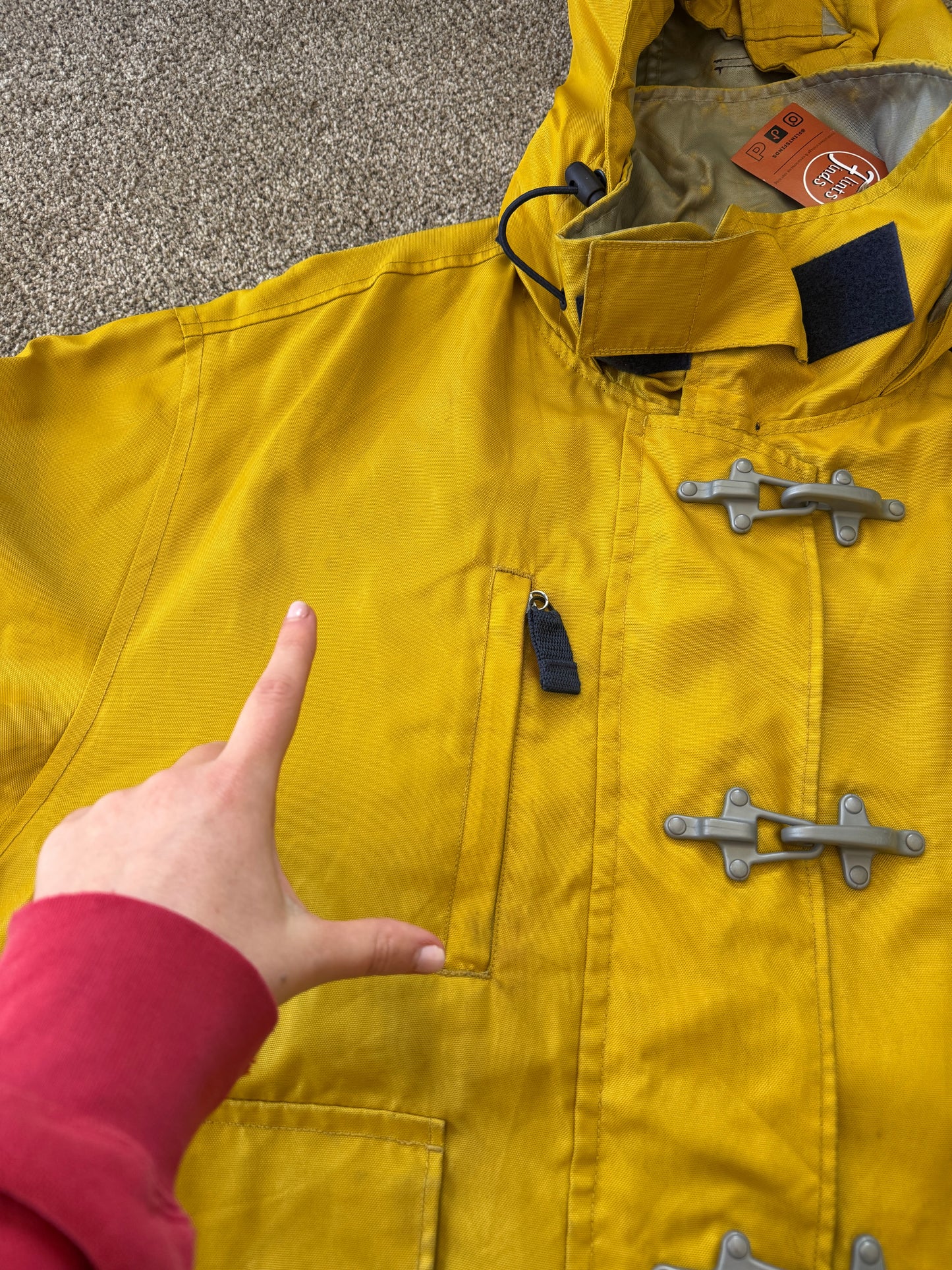 Large 90's Tommy Hilfiger Yellow Sailing Gear Jacket