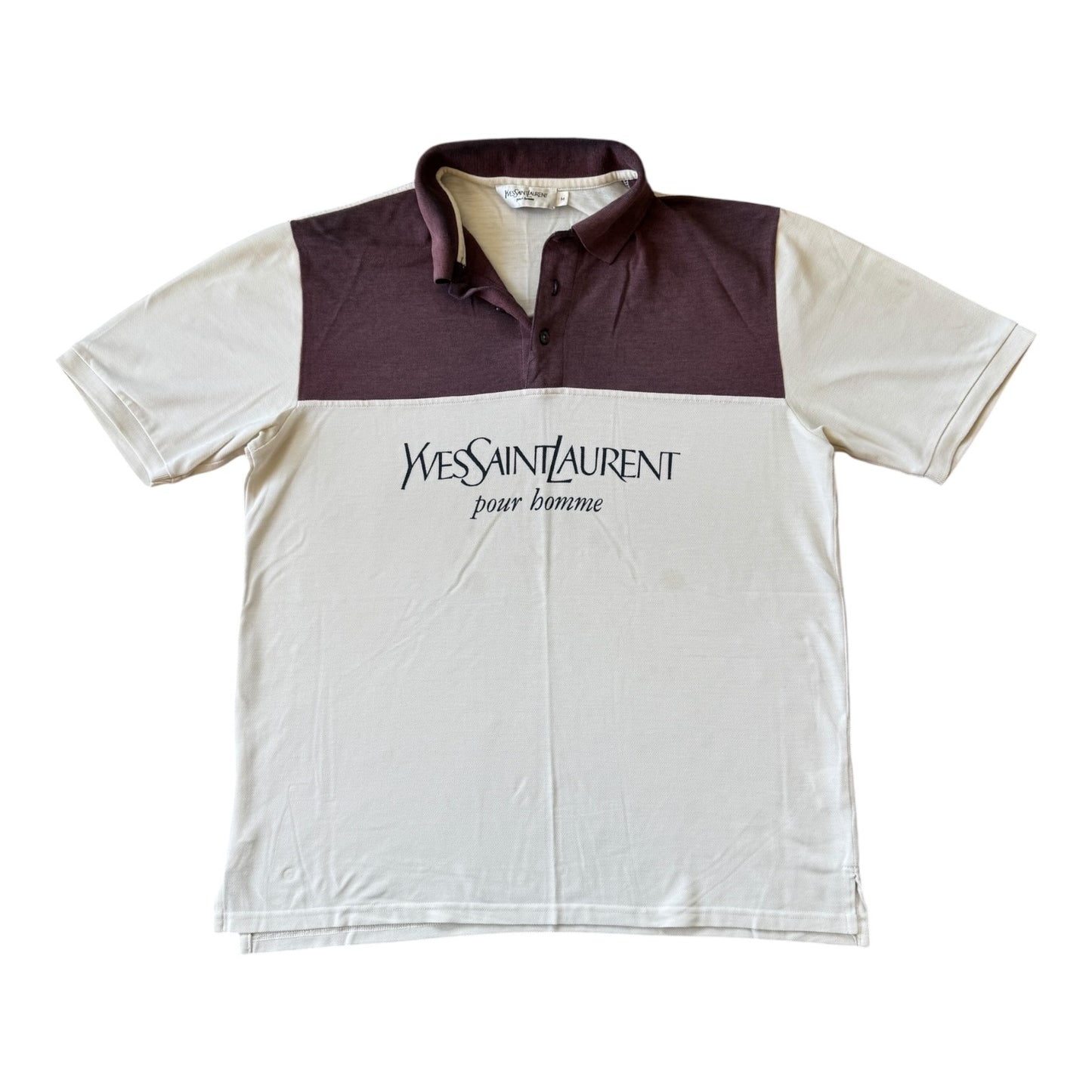 Medium Yves Saint Laurent White Polo Shirt