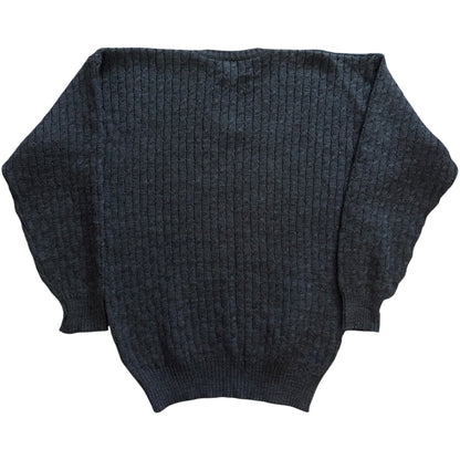 Medium Ingo Grey V-Neck Knitted Jumper