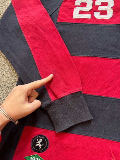 Medium Kevingston Red Lancashire GB Rugby Shirt