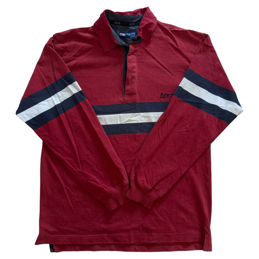 Small Arrow Red and Navy Rugby Shirt
