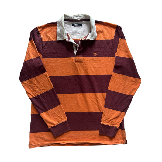 Large Brice Orange and Red Rugby Shirt