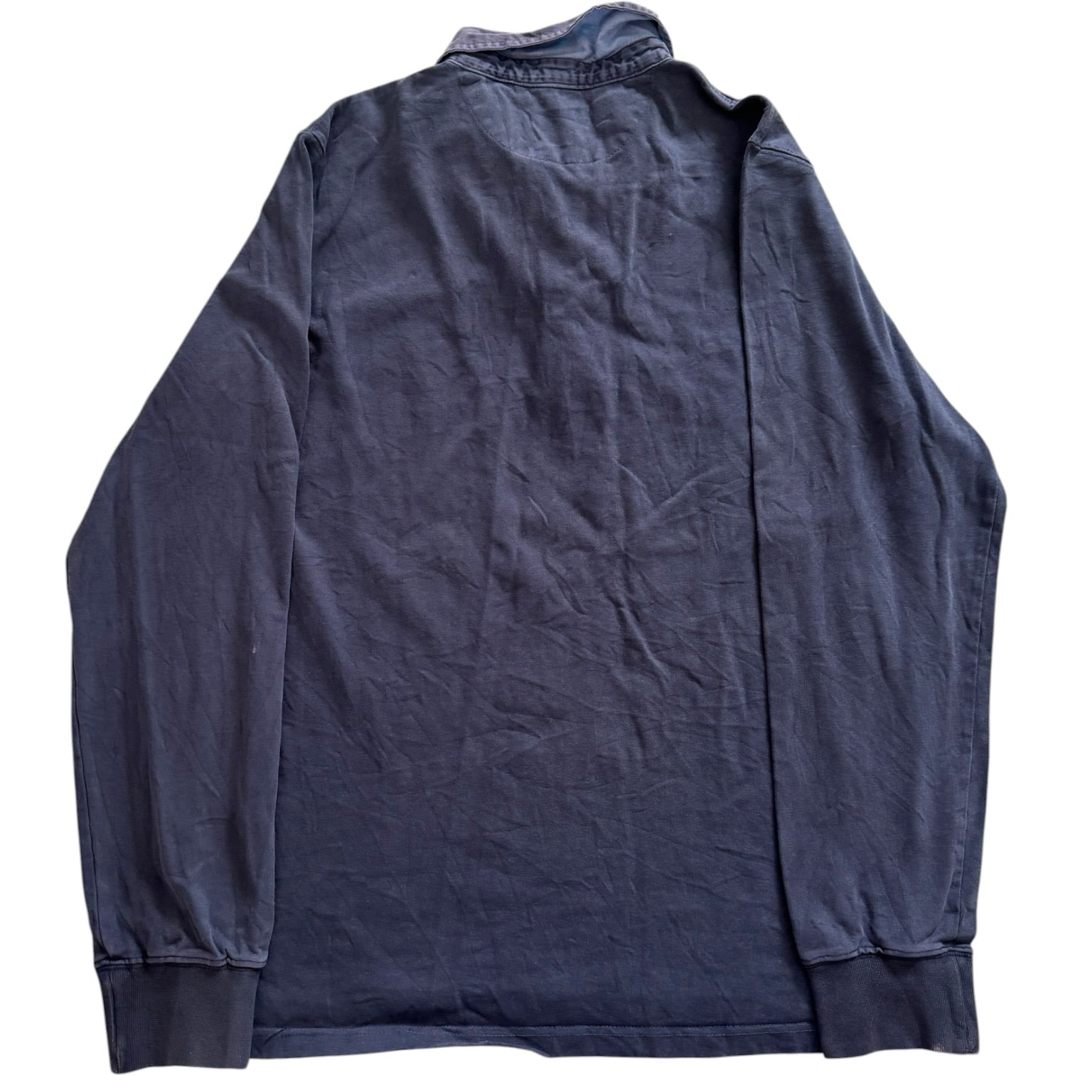Medium Blue River Washed Blue Rugby Shirt